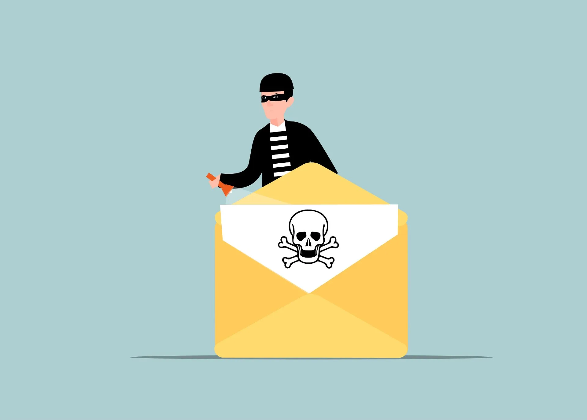 Ilustração de uma mensagem de correio eletrónico maliciosa associada a tentativa de fraude.
